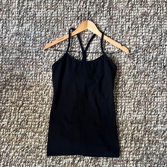 lululemon athletica Tops - Lululemon Athletica Y racerback Black Tank Top